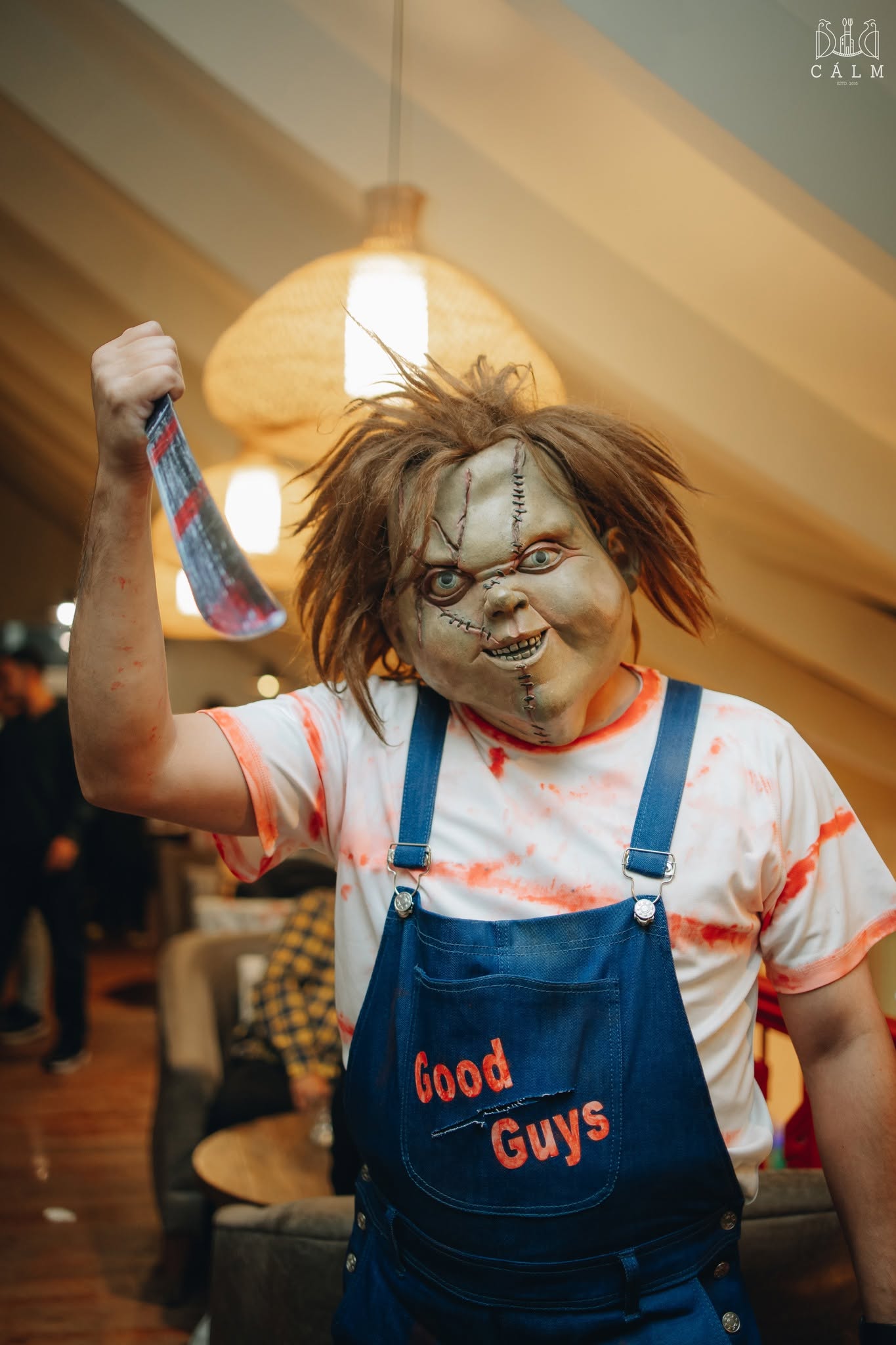 Halloween costume celebration at Calm